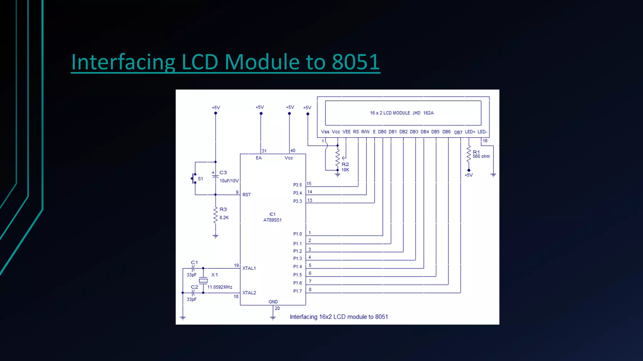 Interfacing LCD Module to 8051 