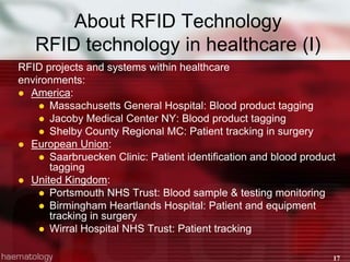 RFID in Blood Transfusion Project Briefing | PPTX