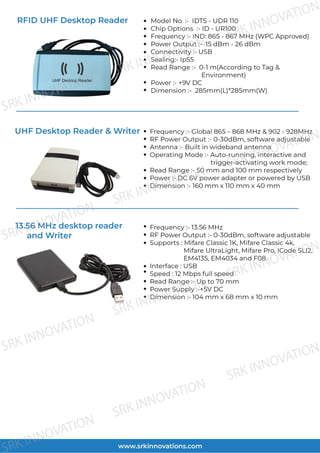 Smart Card & RFID Reader RadicalGlobal SRKInnovations | PDF