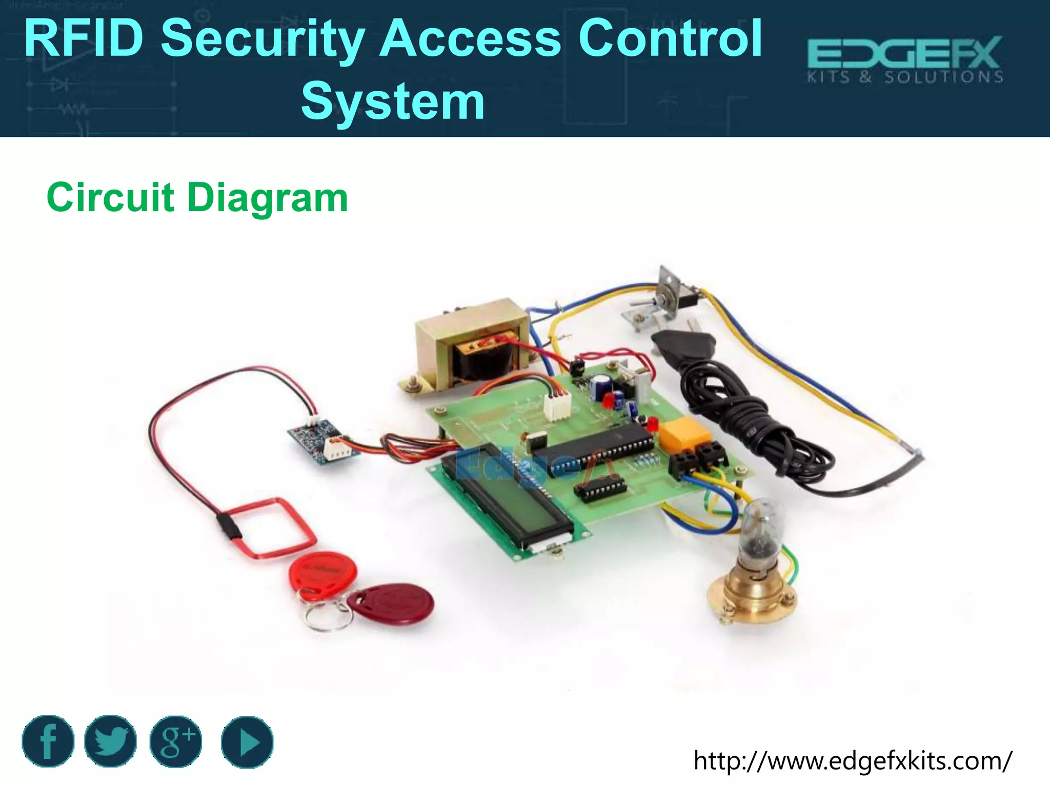 http://www.edgefxkits.com/
Circuit Diagram
RFID Security Access Control
System
 