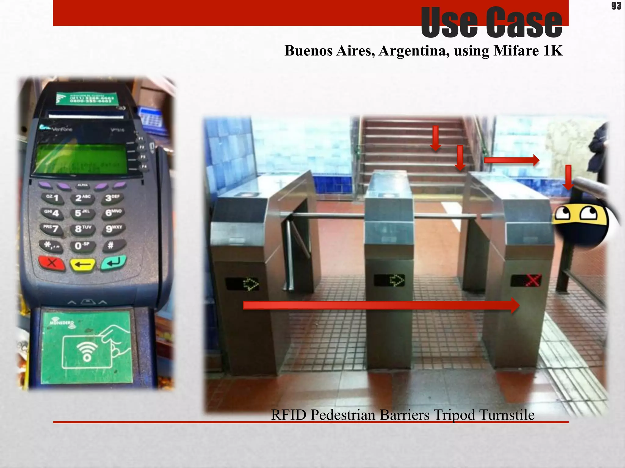 Use CaseBuenos Aires, Argentina, using Mifare 1K
93
RFID Pedestrian Barriers Tripod Turnstile
 