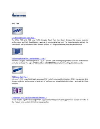 RFID Technologies for Inventory Management | PDF