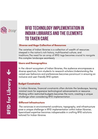 RFID TECHNOLOGY IMPLEMENTATION IN INDIAN LIBRARIES AND THE ELEMENTS TO TAKEN CARE.pdf