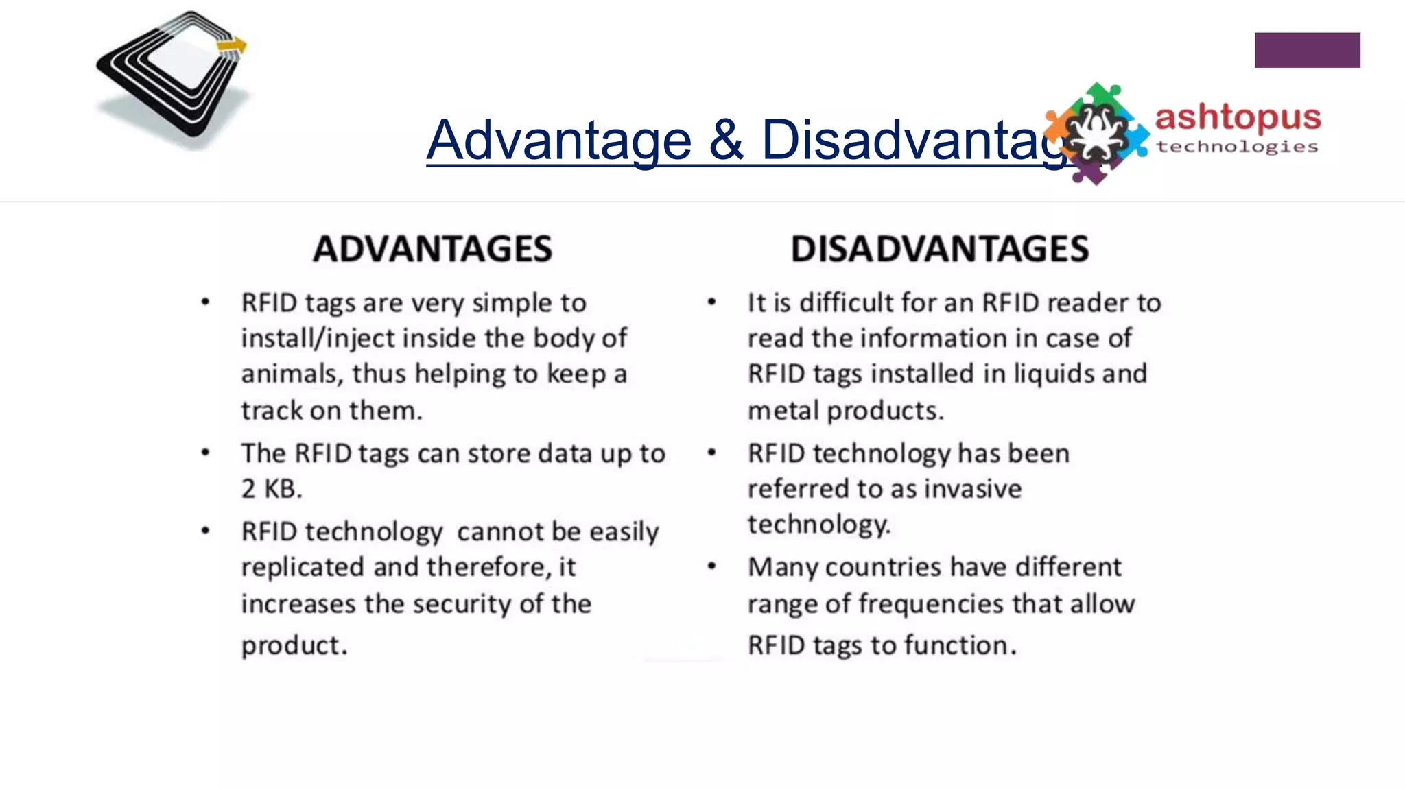 Advantage & Disadvantage
 
