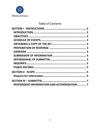 Request for Information [RFI] | DOCX