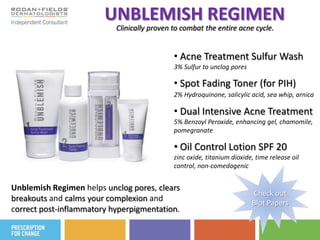  Divide face into sections and roll AMP MD over the entire face and neck 4-10 times, changing directions with each pass