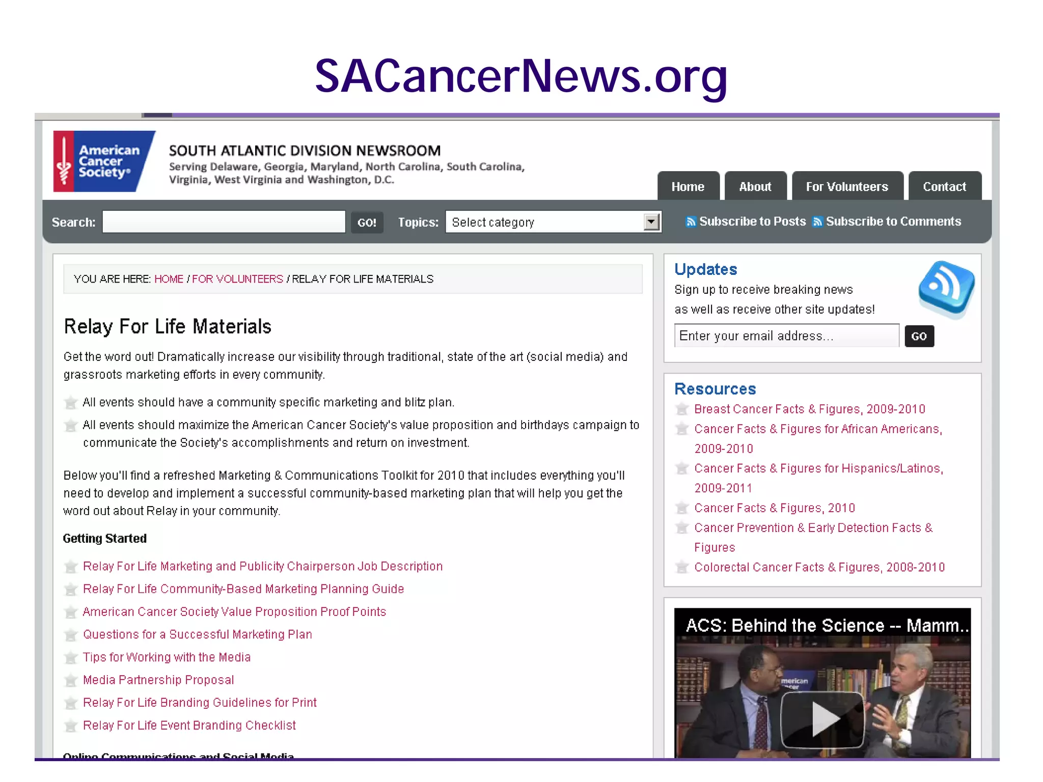 SACancerNews.org
 