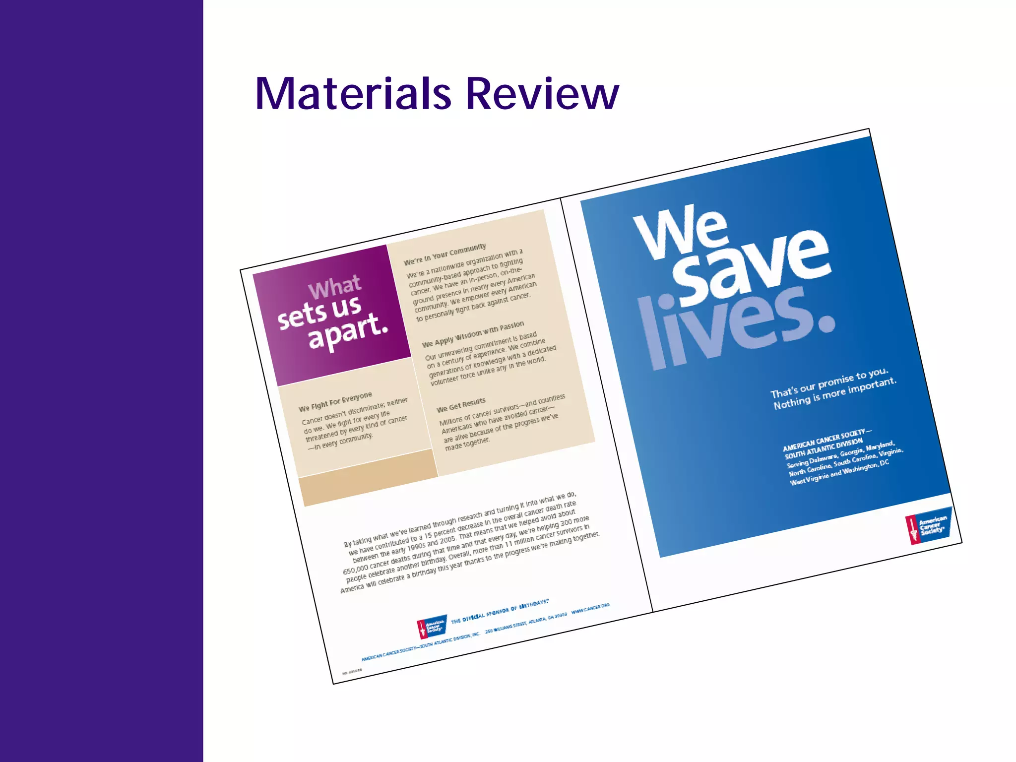 Materials Review
 