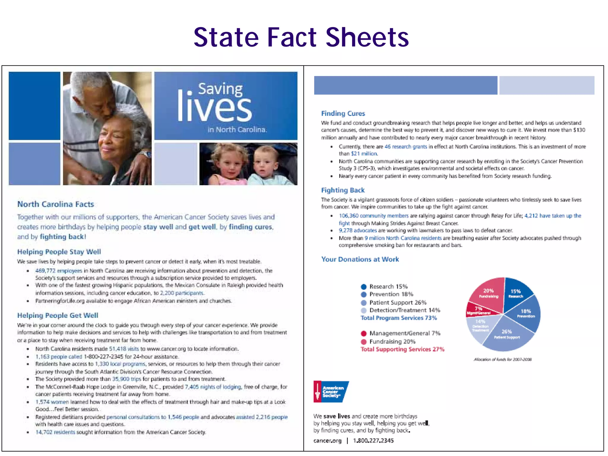 State Fact Sheets
 