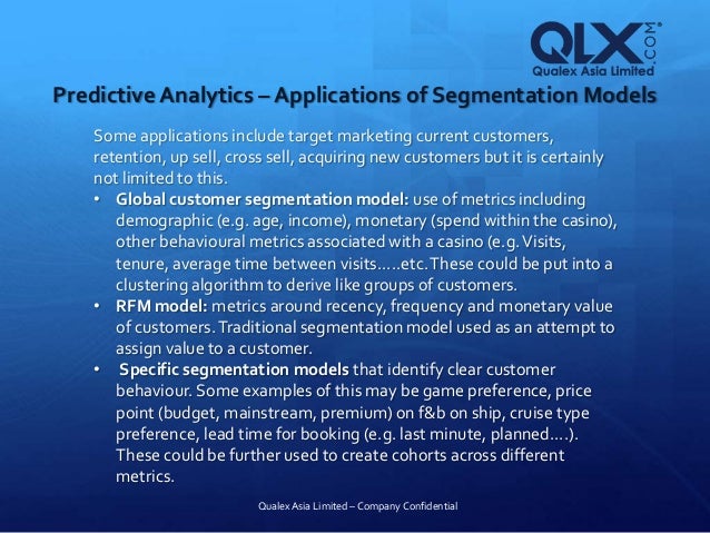 Casino predictive analytics