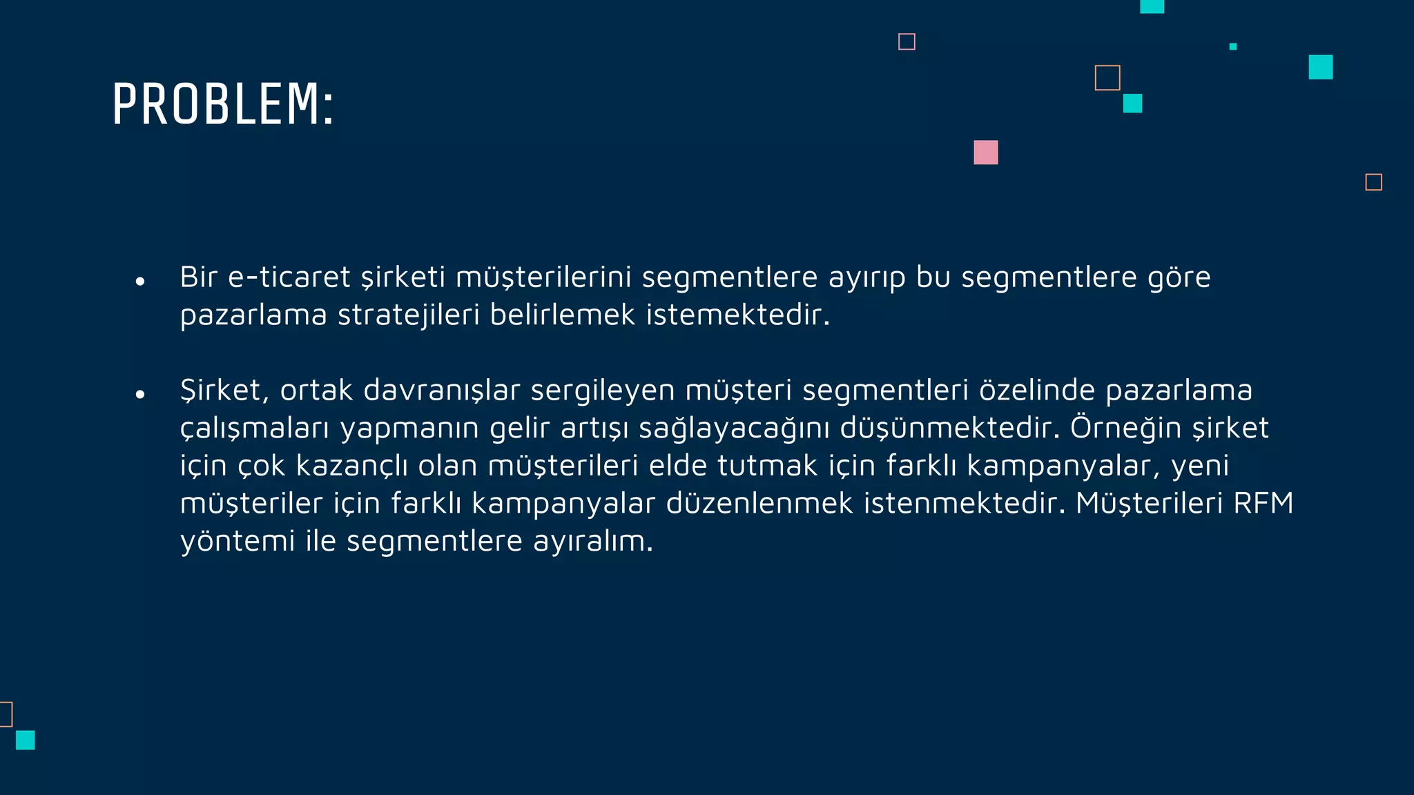 CUSTOMER SEGMENTATION USING RFM | PPT
