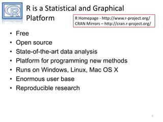 R for data visualization and graphics | PPTX