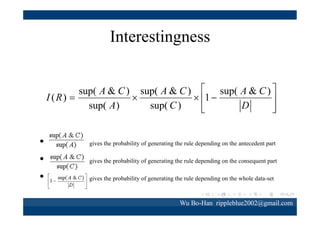 Multi-objective optimization
Low price and high performance
90%

Performance

40%
10k
Non‐dominated solution

Price

100k

Wu Bo-Han rippleblue2002@gmail.com

 