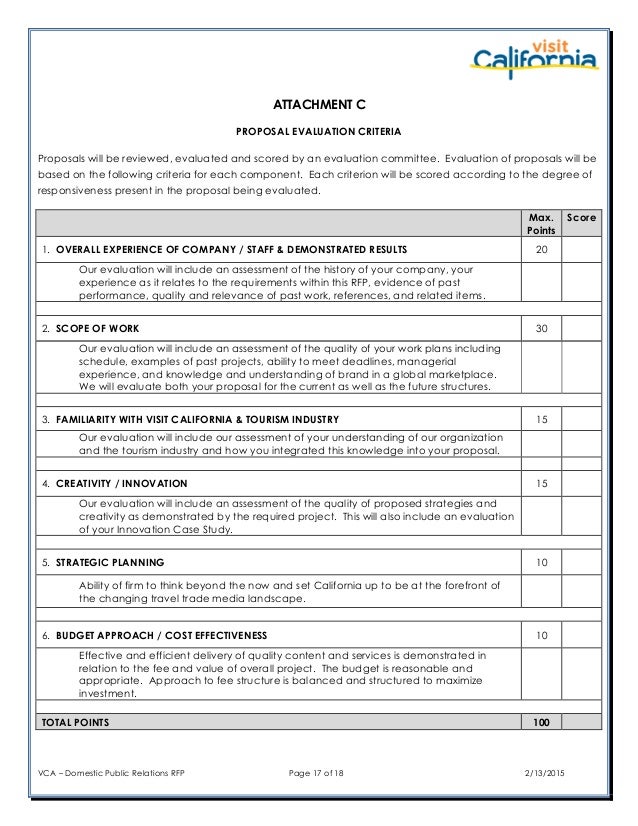 california travel tourism commission issues request for proposal uk rfp for marketing services