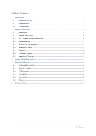 Rfp template replicon | PDF