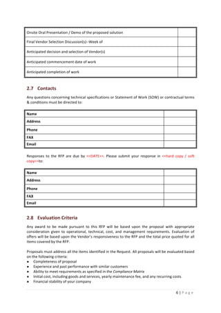 Rfp template replicon | PDF