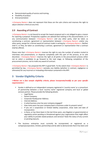 Rfp template replicon | PDF