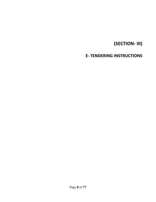Page 8 of 77
(SECTION- III)
E- TENDERING INSTRUCTIONS
 