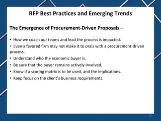 RFP Best Practices and Emerging Trends | PPT