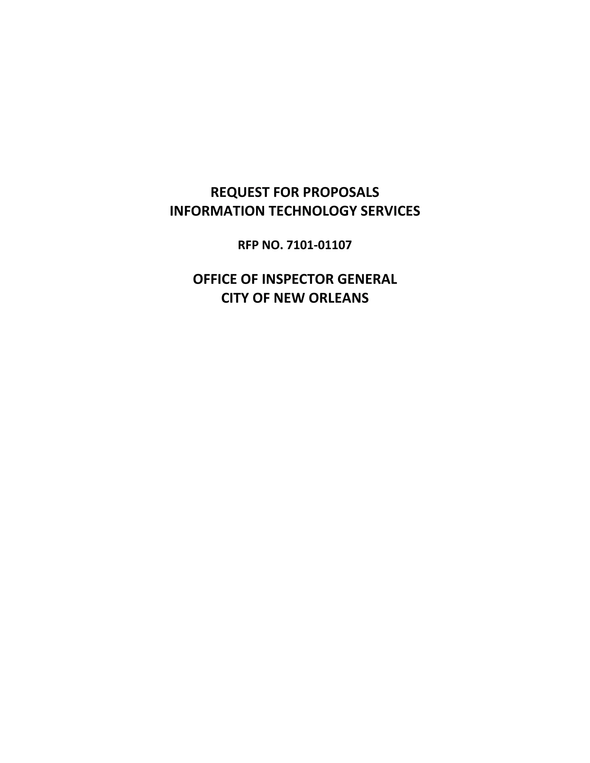 RFP Information Technology Services 7101 01107 PDF