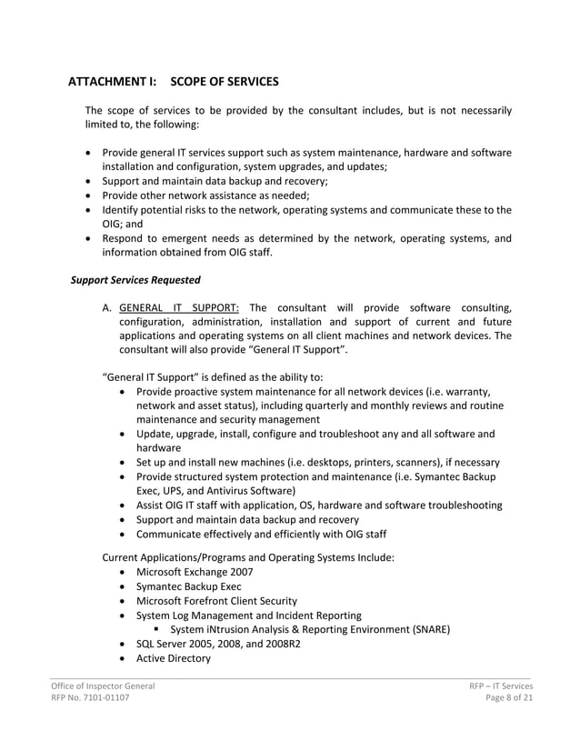 RFP Information Technology Services 7101 01107 PDF