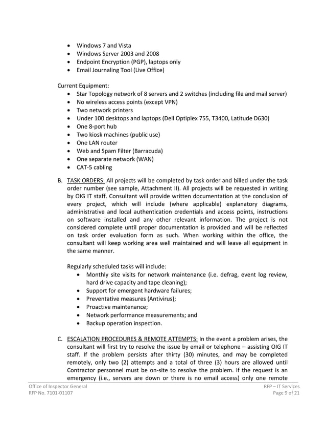 RFP Information Technology Services 7101 01107 PDF