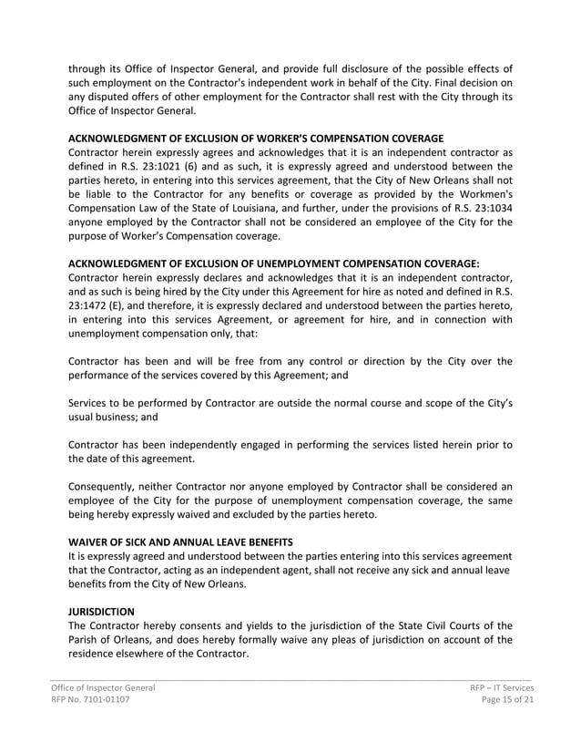 RFP Information Technology Services 7101 01107 PDF