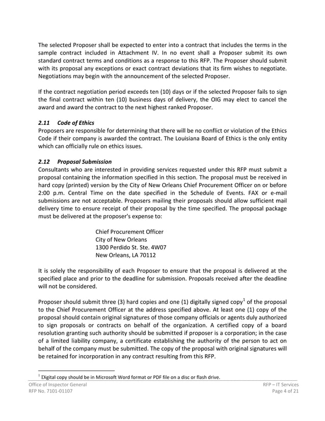 RFP Information Technology Services 7101 01107 PDF