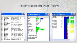 Tems Investigation Important Windows
 