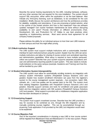 RFP Learning Management System - Evaluation Process and Criteria | PDF