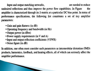 Rf power amplifier design