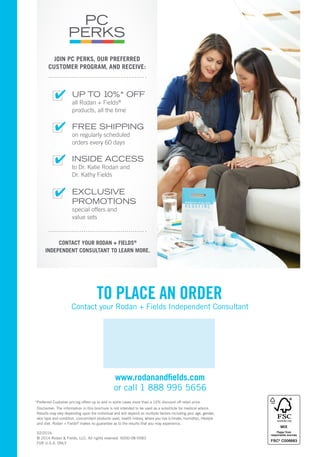 Printable Rodan And Fields Product Brochure Printable Rodan And Fields Product Brochure