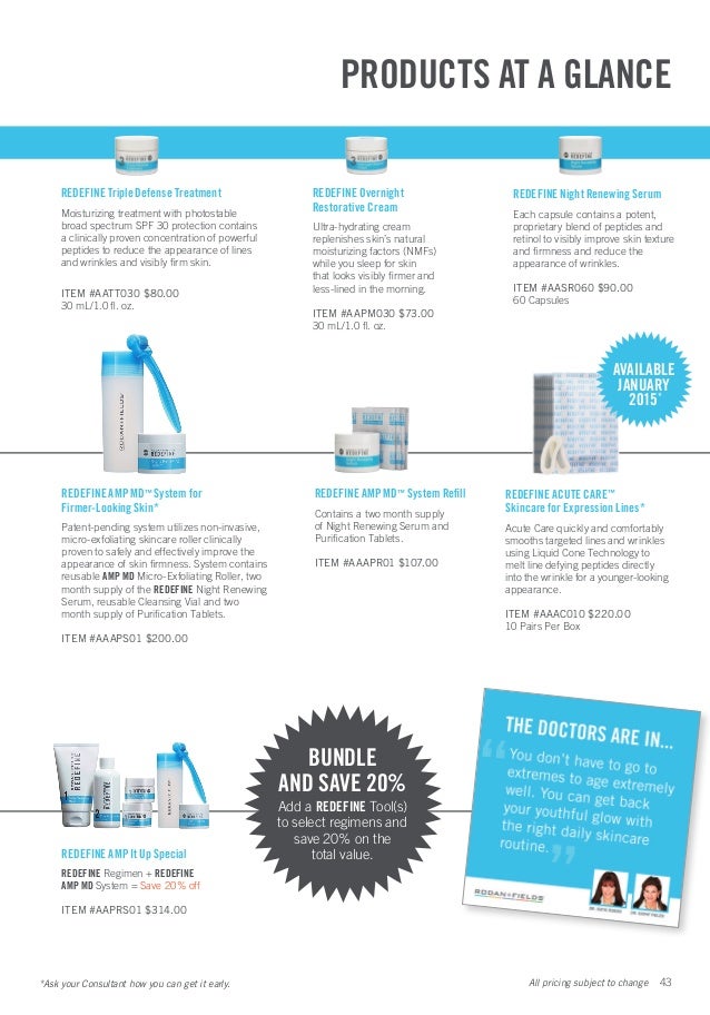 rodan and fields usa product catalog featuring acute care 2014 rodan and fields product catalog
