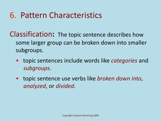 Subgroup Topic RfR.Ch9_Organizational Patterns_NEW.ppt