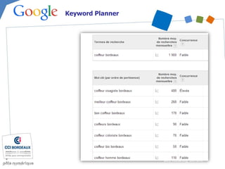 Keyword Planner
Web, marketing, bon sens…
 