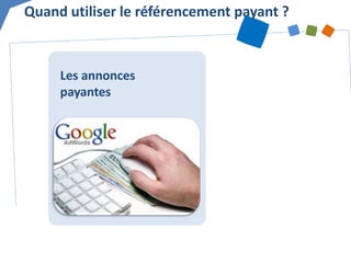 Quand utiliser le référencement payant ? 
Les annonces payantes  