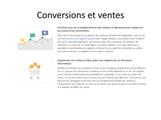 Conversions et ventes
 