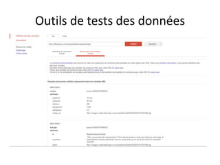Outils de tests des données
 