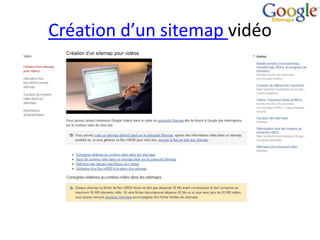 Création d’un sitemap vidéo
 