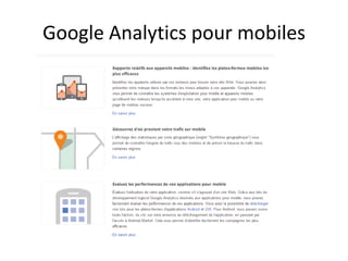 Google Analytics pour mobiles
 