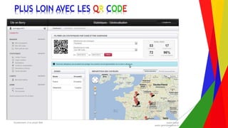 Encadrement d’un projet Web André Gentit
andre.gentit@estacom.fr
Encadrement d’un projet Web André Gentit
andre.gentit@estacom.fr
PLUS LOIN AVEC LES QR CODE
 