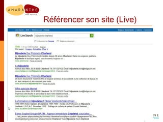 Référencer son site (Live) 