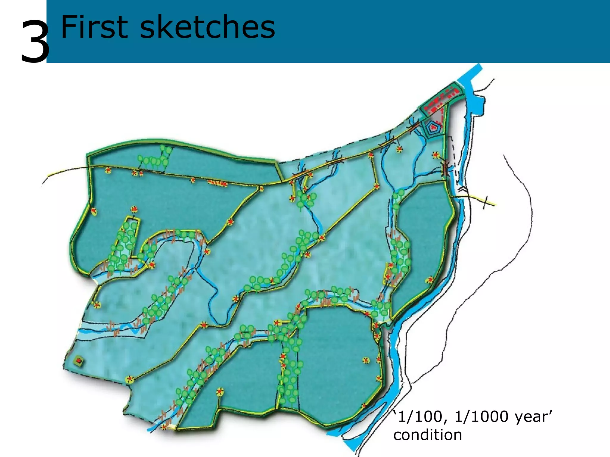 3 ‘ 1/100, 1/1000 year’ condition First sketches 