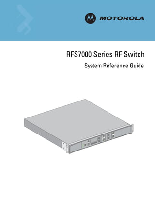 Rfs7000 series switch system reference guide | PDF
