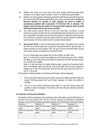 RfS for Selection of “500 MW Grid Connected Solar Power Projects in ...