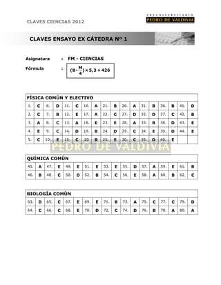 PDV: [Claves] Física N°2 (2012)