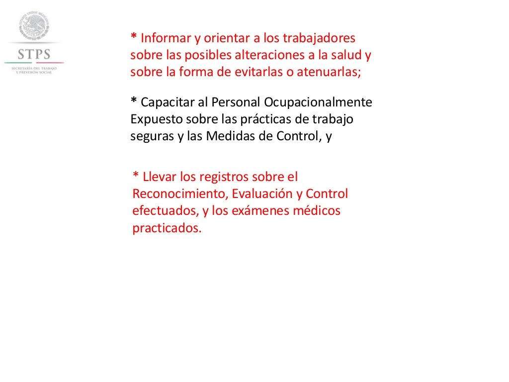 REGLAMENTO FEDERAL DE SEGURIDAD Y SALUD EN EL TRABAJO