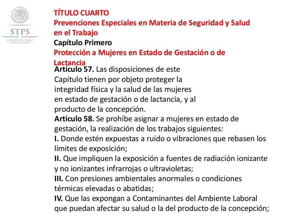 REGLAMENTO FEDERAL DE SEGURIDAD Y SALUD EN EL TRABAJO