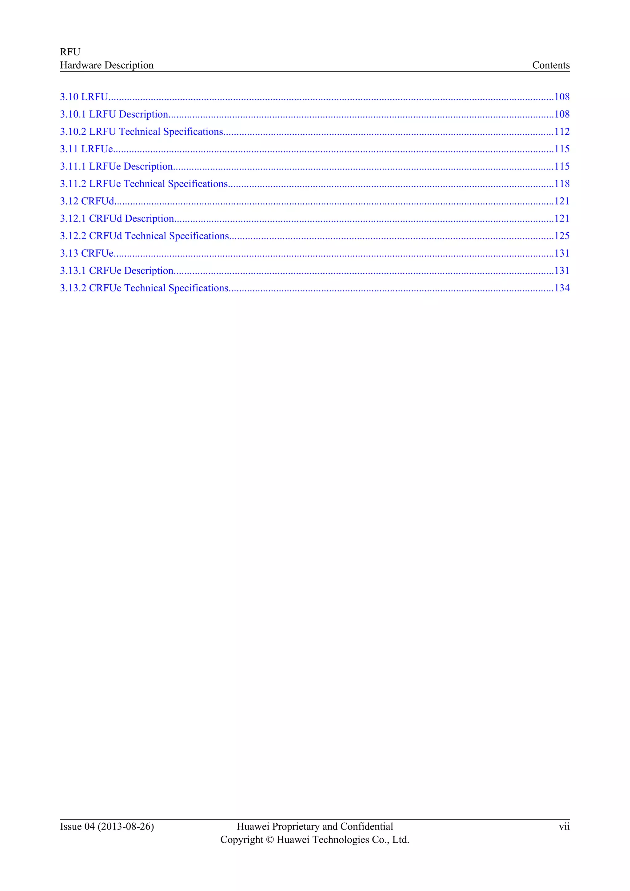 Rfu hardware description(v100 r008c00 04)(pdf)-en | PDF