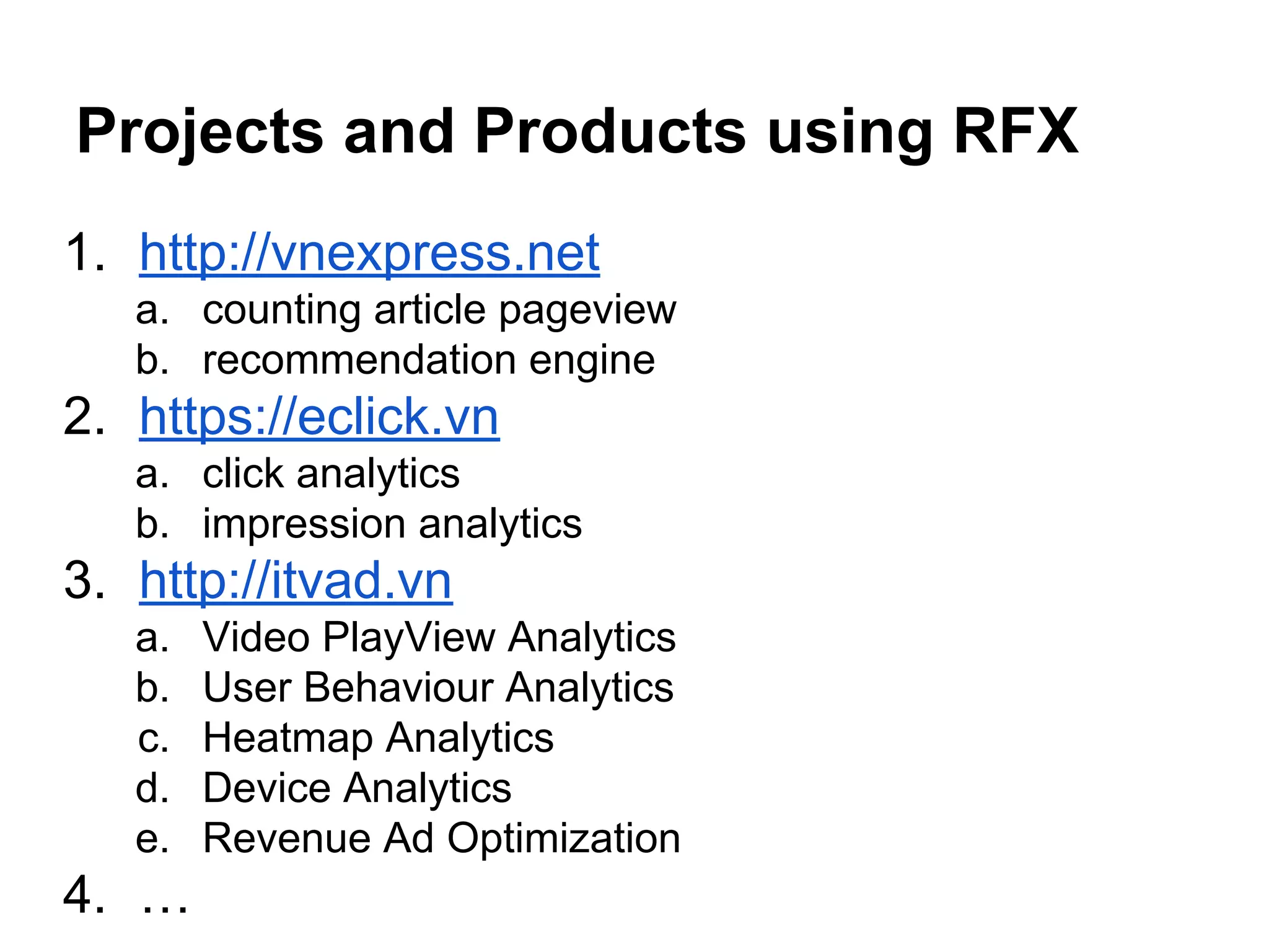 RFX - Full-Stack Technology for Real-time Big Data | PPT